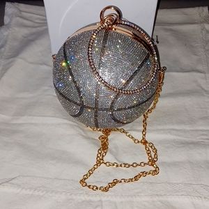 Basketball Purse with Rhinestones